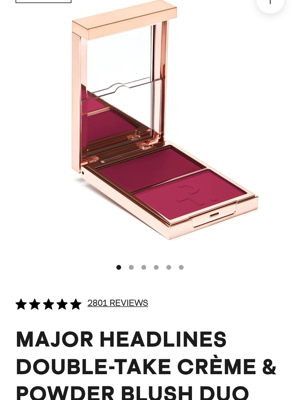 Patrick Ta Blush Major Headline Double-take Creme And Powder Blush Dou - Picture 4 of 5